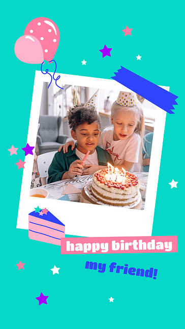 Pack de designs colorés pour l‘anniversaire