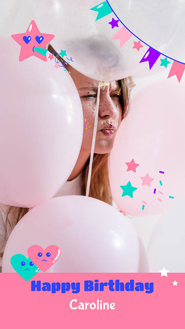 Pack de designs colorés pour l‘anniversaire