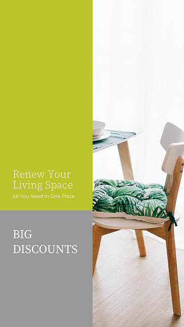 家具と装飾のプロモーションデザイン