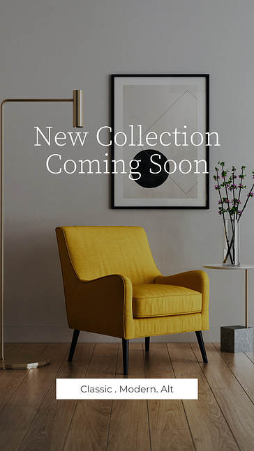 家具と装飾のプロモーションデザイン