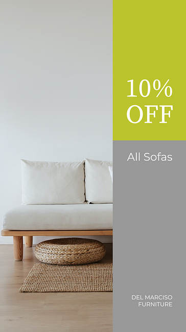 家具と装飾のプロモーションデザイン