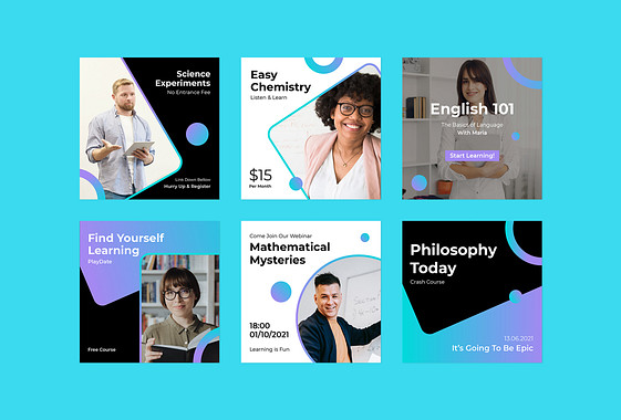 Pack promotionnel pour l'éducation en ligne