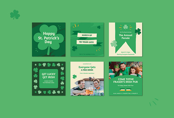 St. Patrick's Day Promo Designs