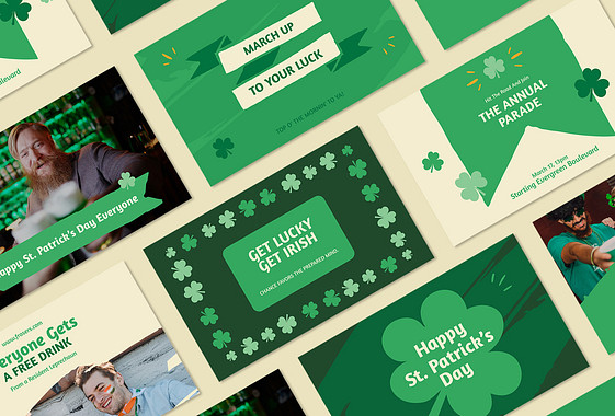 St. Patrick's Day Promo Designs