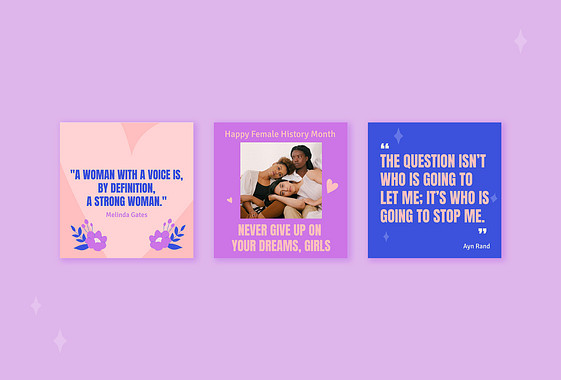 Women Empowerment Design Set