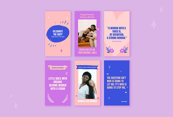 Women Empowerment Design Set