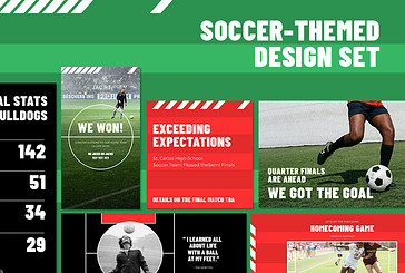 Soccer-Themed Design Set