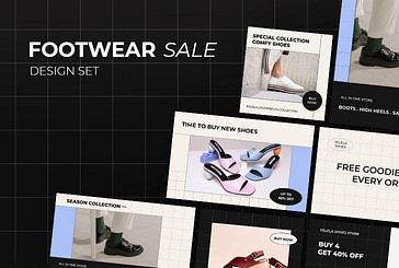 Footwear Sale Design Set