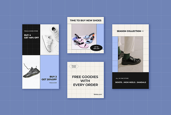 Footwear Sale Design Set