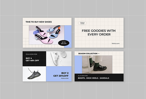Footwear Sale Design Set