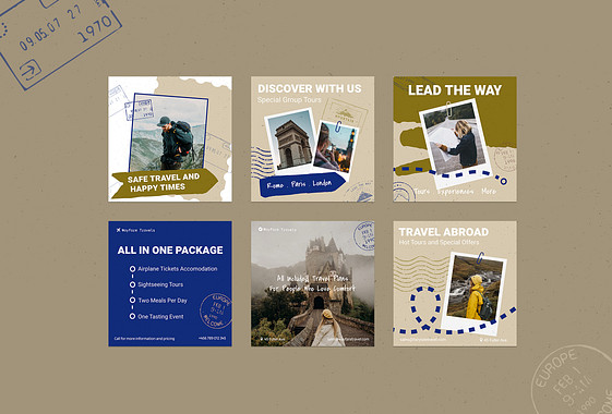 Travel Agency Promo Designs