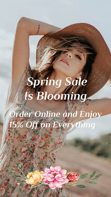Spring Sale and Quote Set