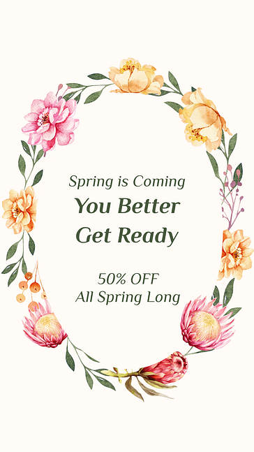 Spring Sale and Quote Set