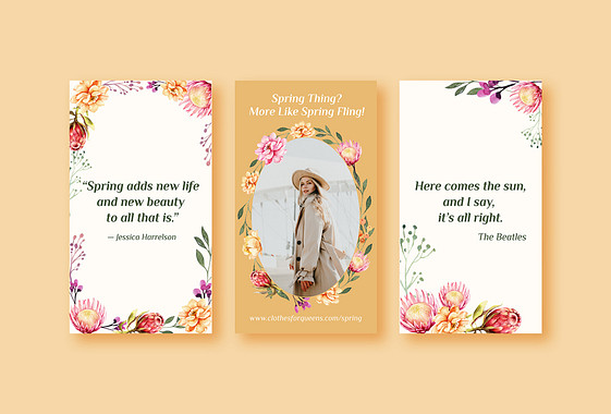 Spring Sale and Quote Set