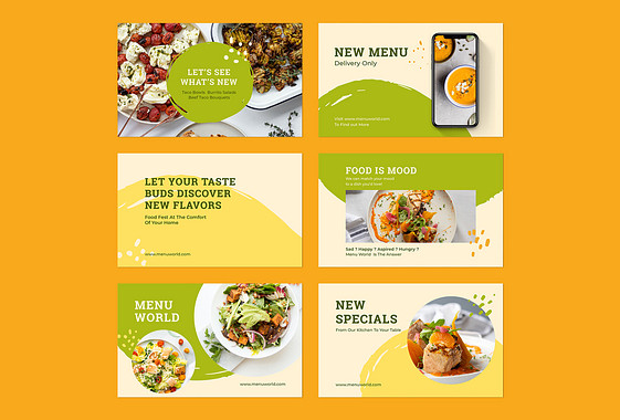 Neues Menü-Werbe-Set