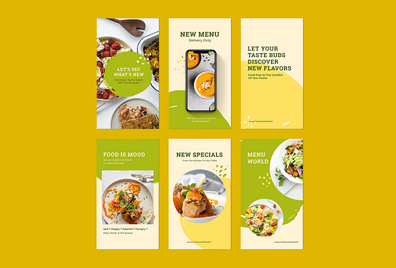 Neues Menü-Werbe-Set