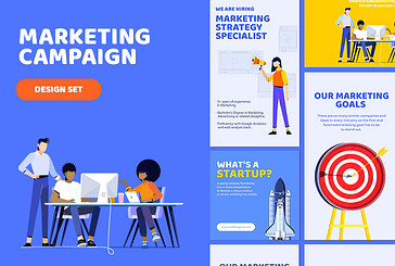 Marketing Campaign Design Set