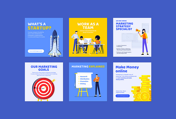 Marketing Campaign Design Set