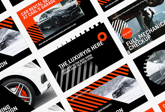 Car Repair Services Visual Set