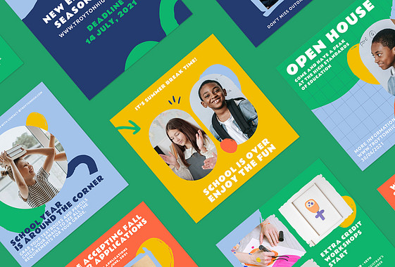 Kit de Diseños para Anuncios Escolares