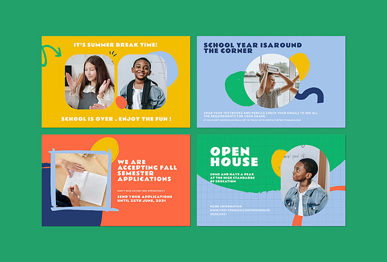 Kit de Diseños para Anuncios Escolares