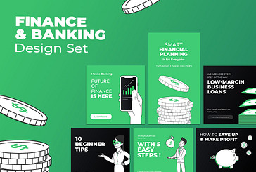 Finance and Banking Design Set