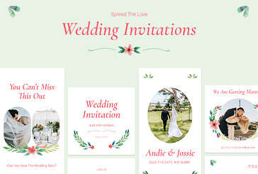 Wedding Invitations Design Pack