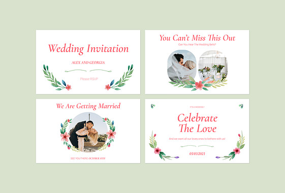 Wedding Invitations Design Pack