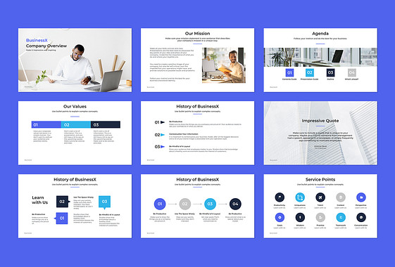 Corporate Presentation Variety Slides