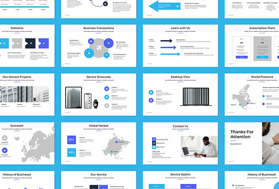 Corporate Presentation Variety Slides