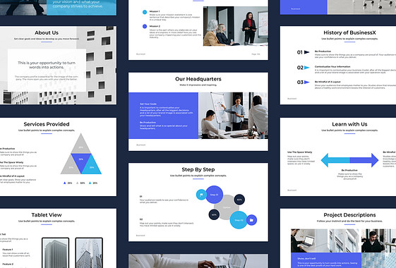 Corporate Presentation Variety Slides