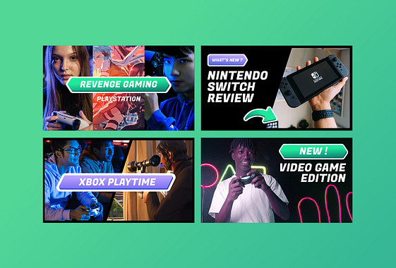 Gaming and Tech Video Thumbnails