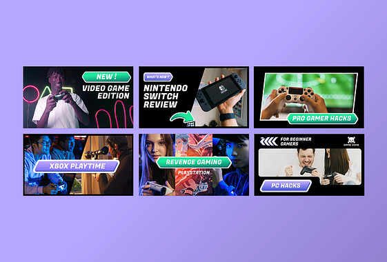 Gaming and Tech Video Thumbnails