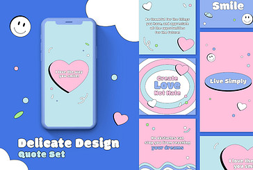 Delicate Design Quote Set