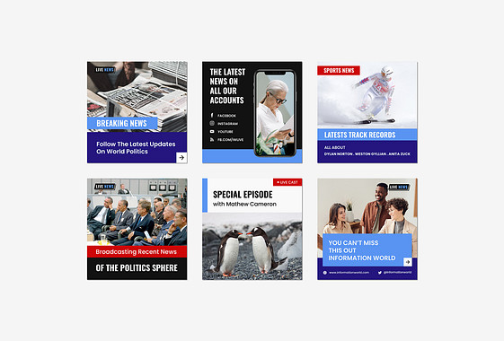 News Broadcast Announcement Set