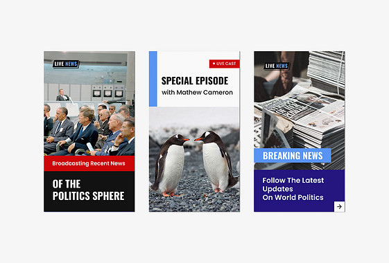 News Broadcast Announcement Set