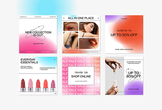 Cosmetics Store Sale Pack