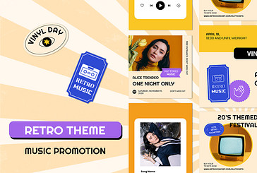 Retro Theme Music Promotion
