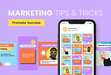 Marketing Tips and Tricks Set