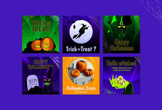 Spooky Halloween Visuals Set