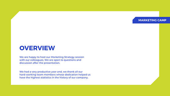 Marketing Strategy Slides