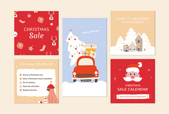 雪に覆われたクリスマスデザインキット