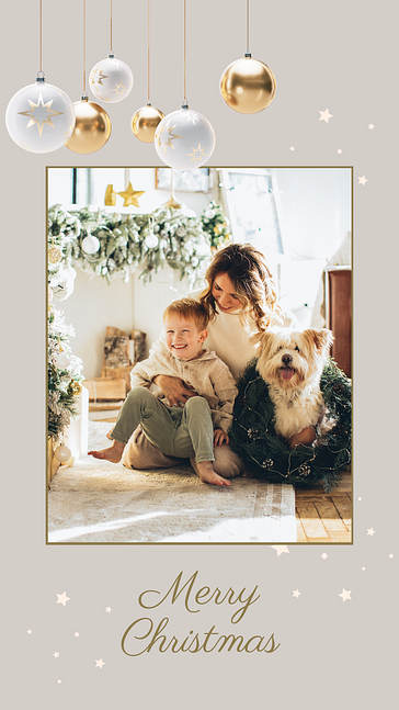 Realistic Golden Christmas Visuals