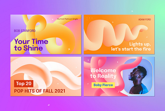 Pop Music Youtube Thumbnails