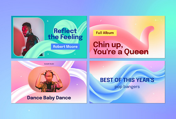 Pop Music Youtube Thumbnails