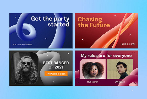 Pop Music Youtube Thumbnails