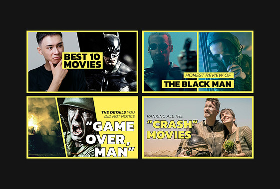 Movie Review YouTube Thumbnails
