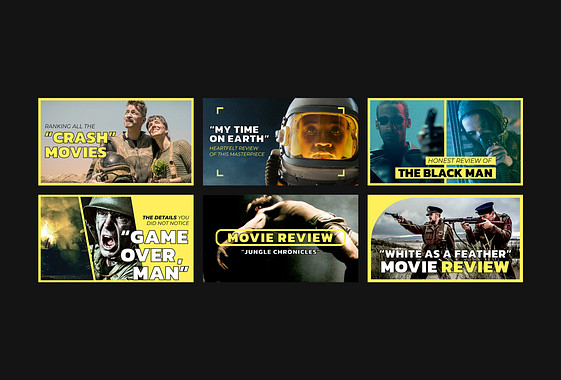 Movie Review YouTube Thumbnails