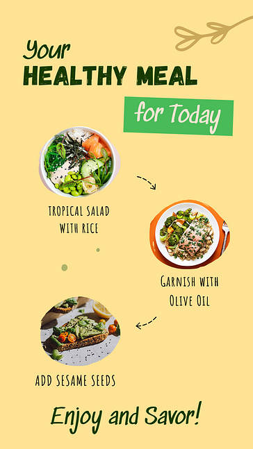 Healthy Meal Prep Visuals Set