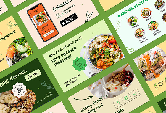 Healthy Meal Prep Visuals Set